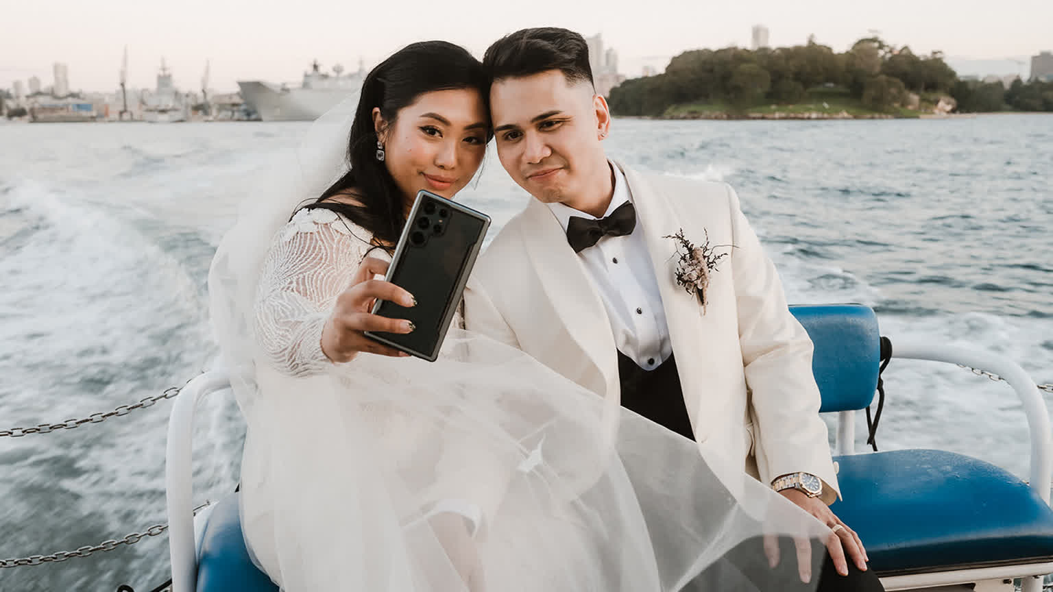 Sydney paperwork-only marriage ceremony couple